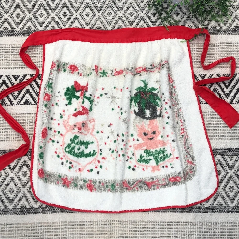 Vintage terrycloth apron